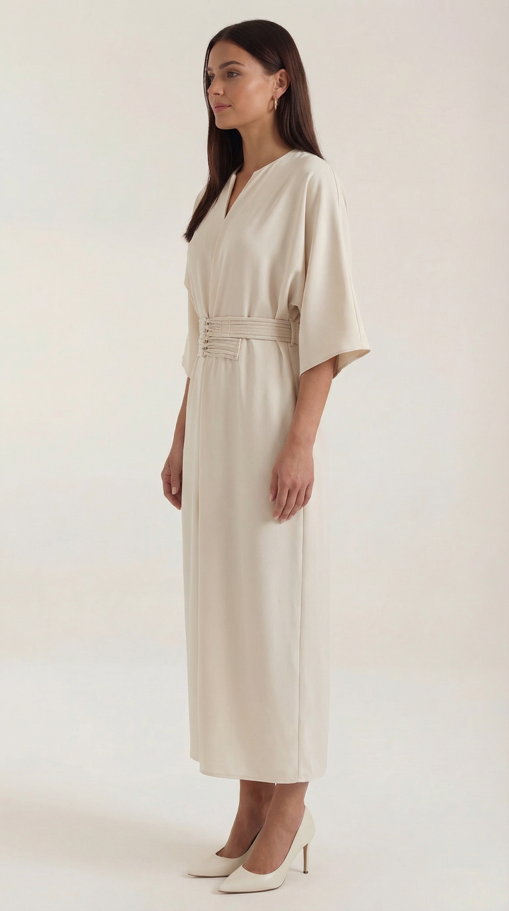 Ana Belted Waist Maxi Dress
