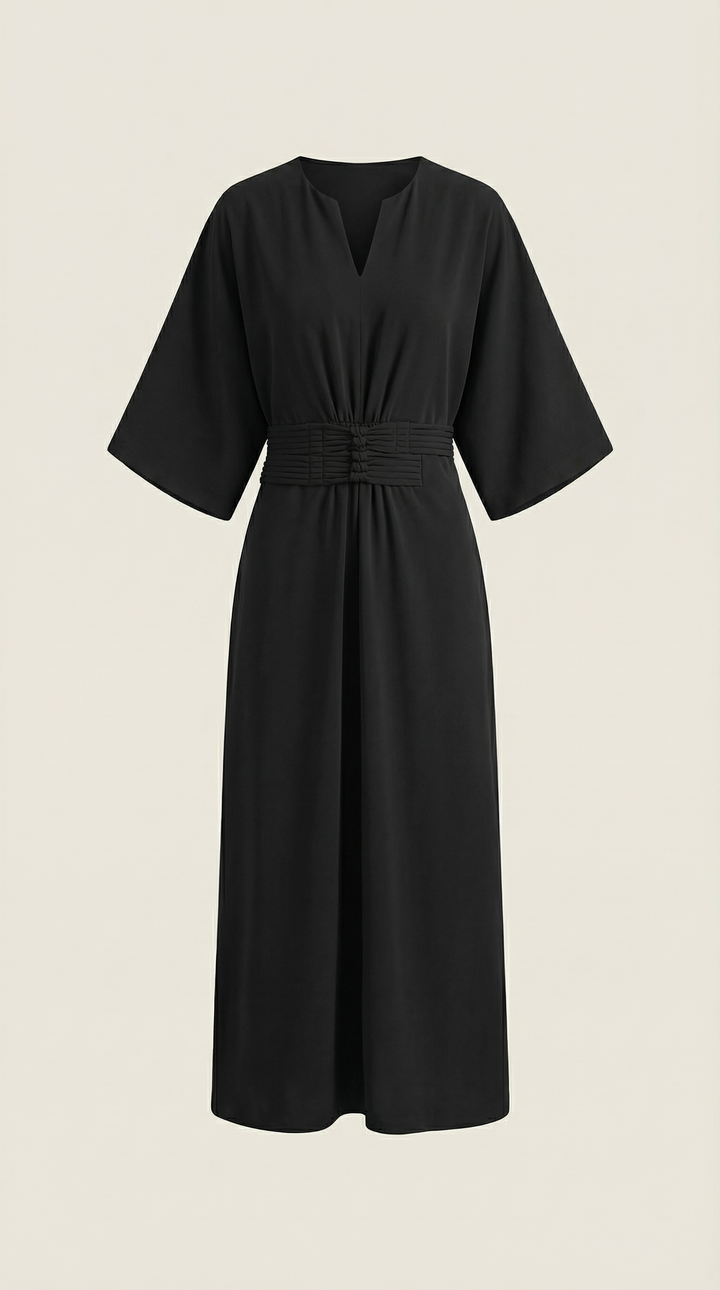 Ana Belted Waist Maxi Dress