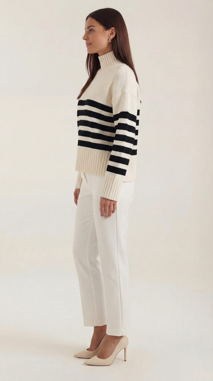 Angela Oversized Striped Sweater