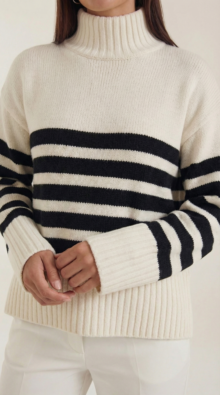 Angela Oversized Striped Sweater