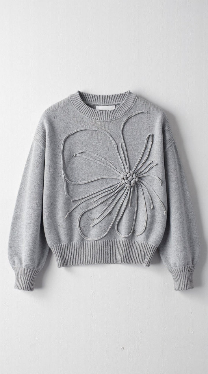 Annie Floral Knit Sweater