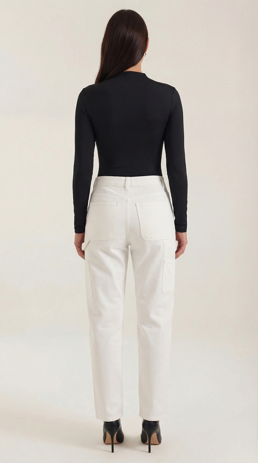 Audrey Ruched Long-Sleeve Bodysuit