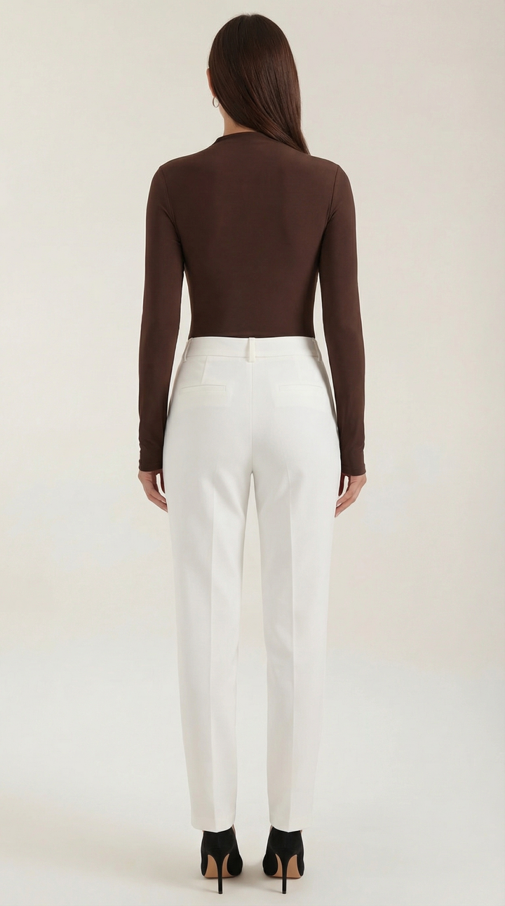 Audrey Ruched Long-Sleeve Bodysuit