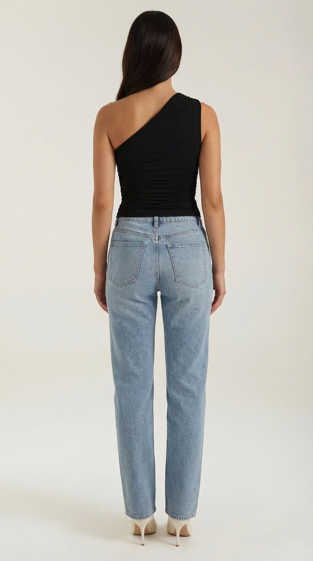 Briony Sleeveless One Shoulder Top