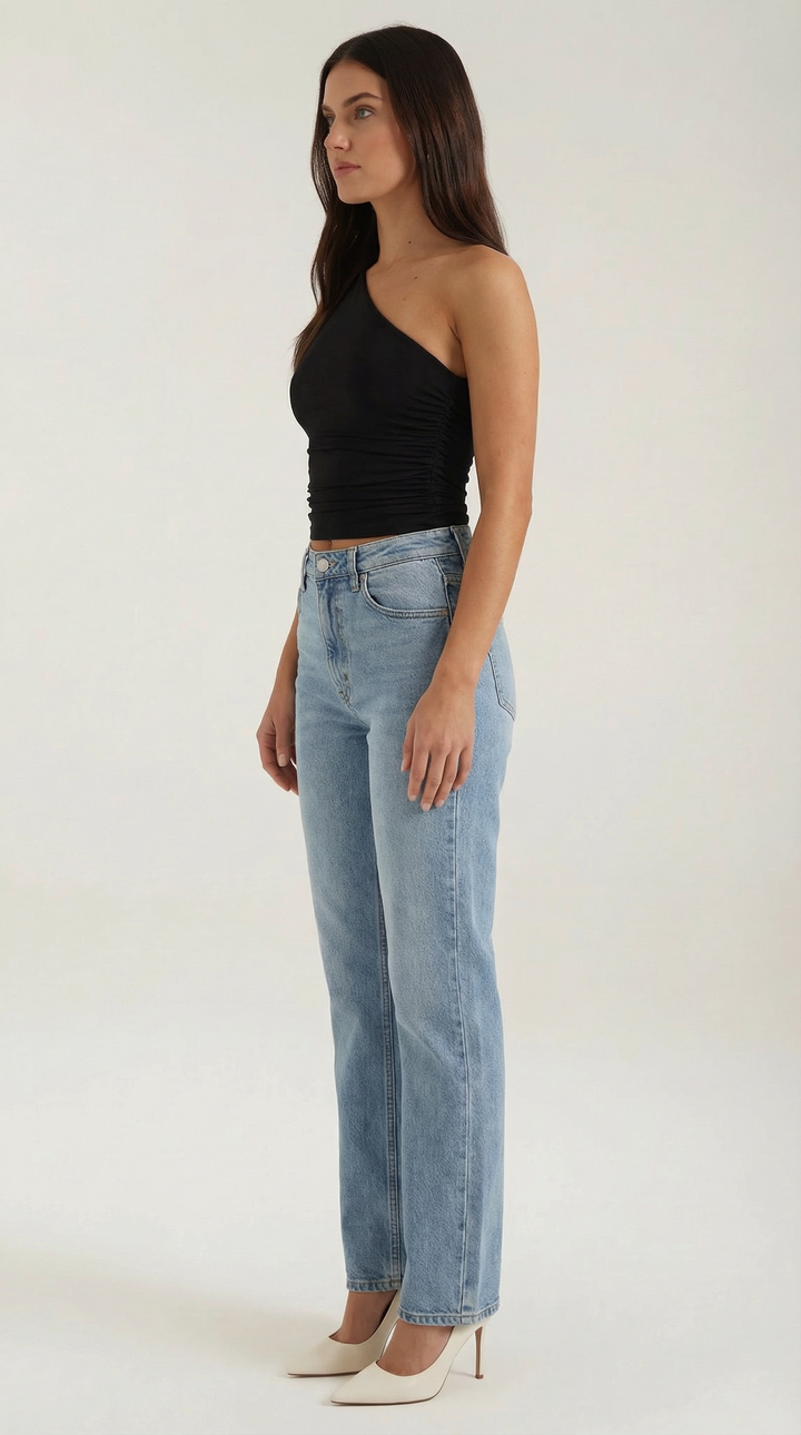 Briony Sleeveless One Shoulder Top