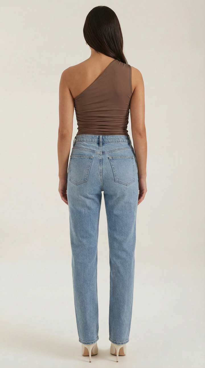 Briony Sleeveless One Shoulder Top