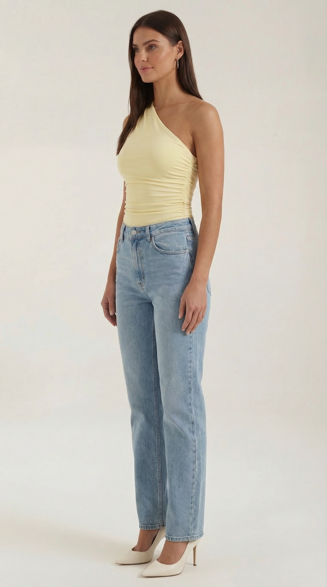 Briony Sleeveless One Shoulder Top