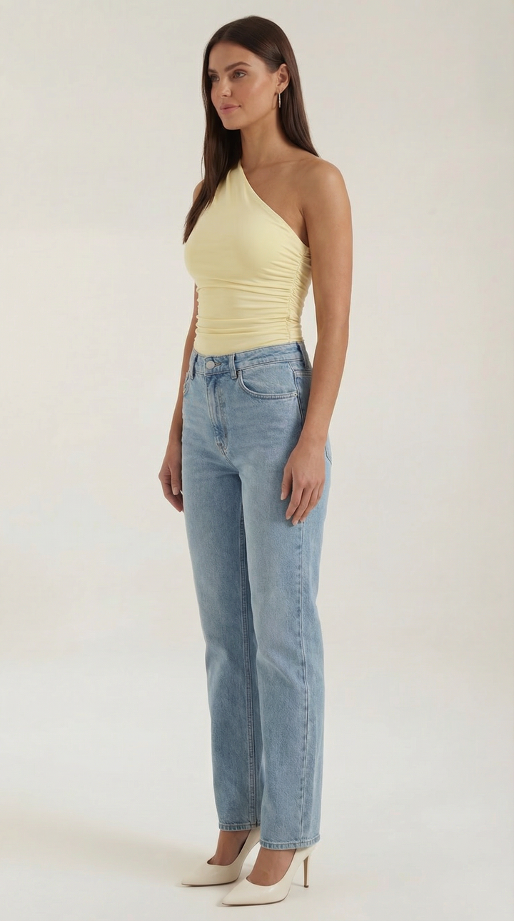 Briony Sleeveless One Shoulder Top