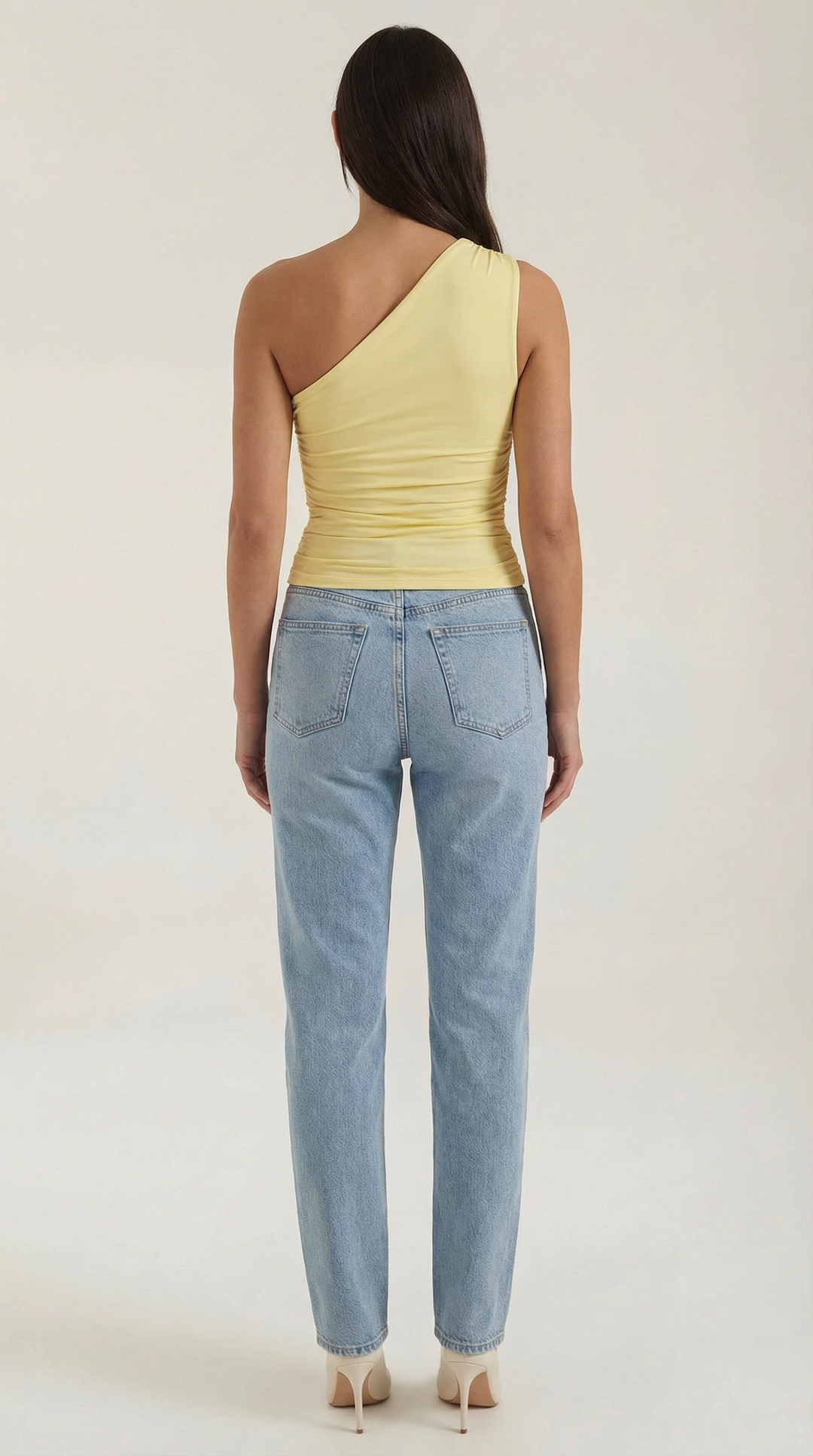 Briony Sleeveless One Shoulder Top