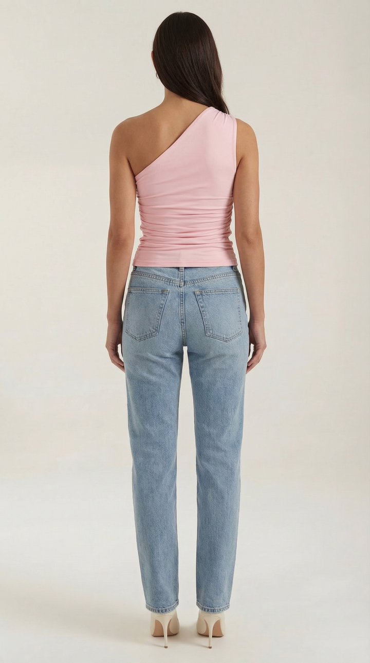 Briony Sleeveless One Shoulder Top