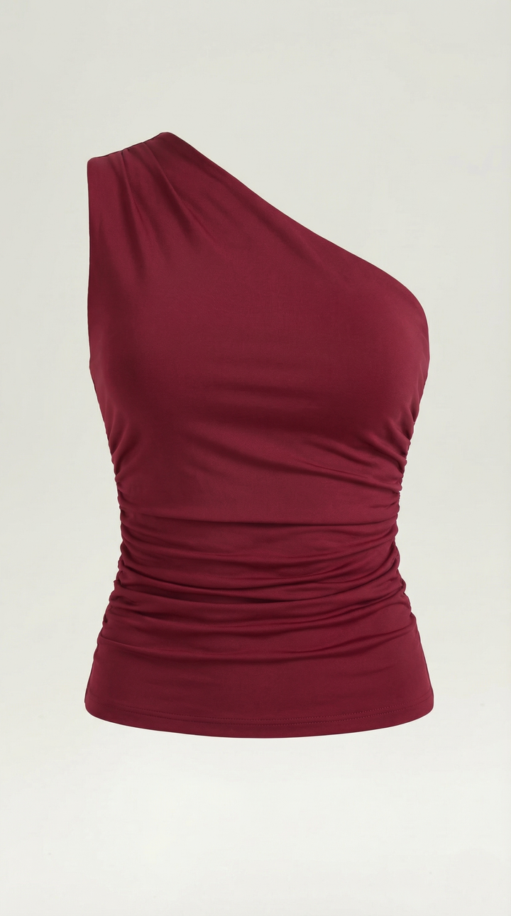 Briony Sleeveless One Shoulder Top