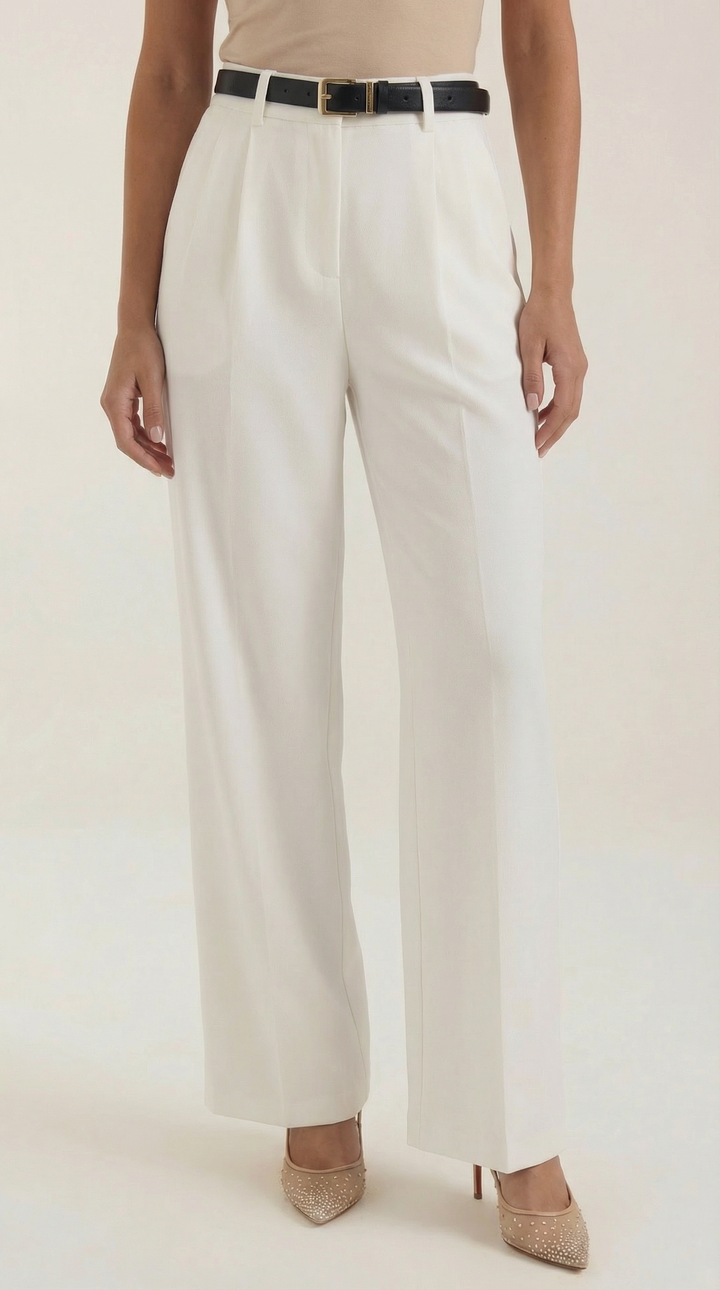 Claire High Waist Straight Leg Trousers