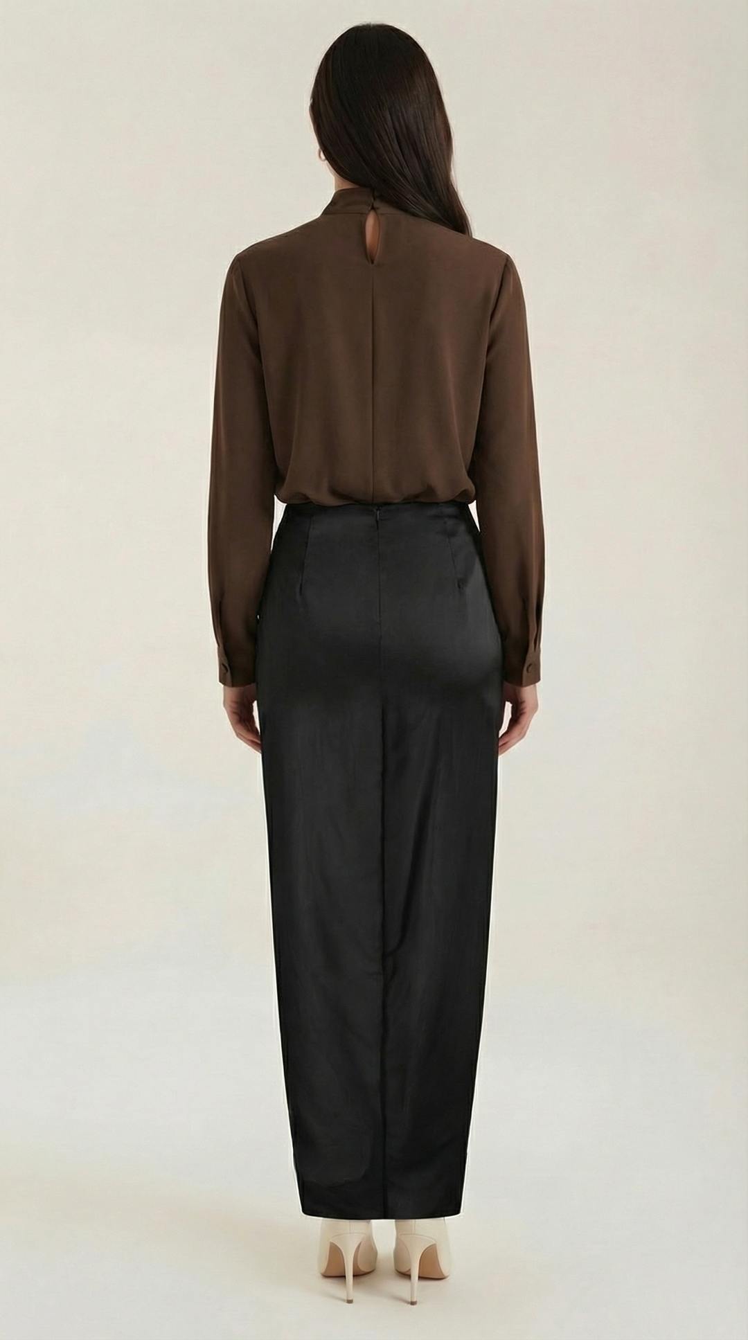 Cleo Ruched Midi Skirt