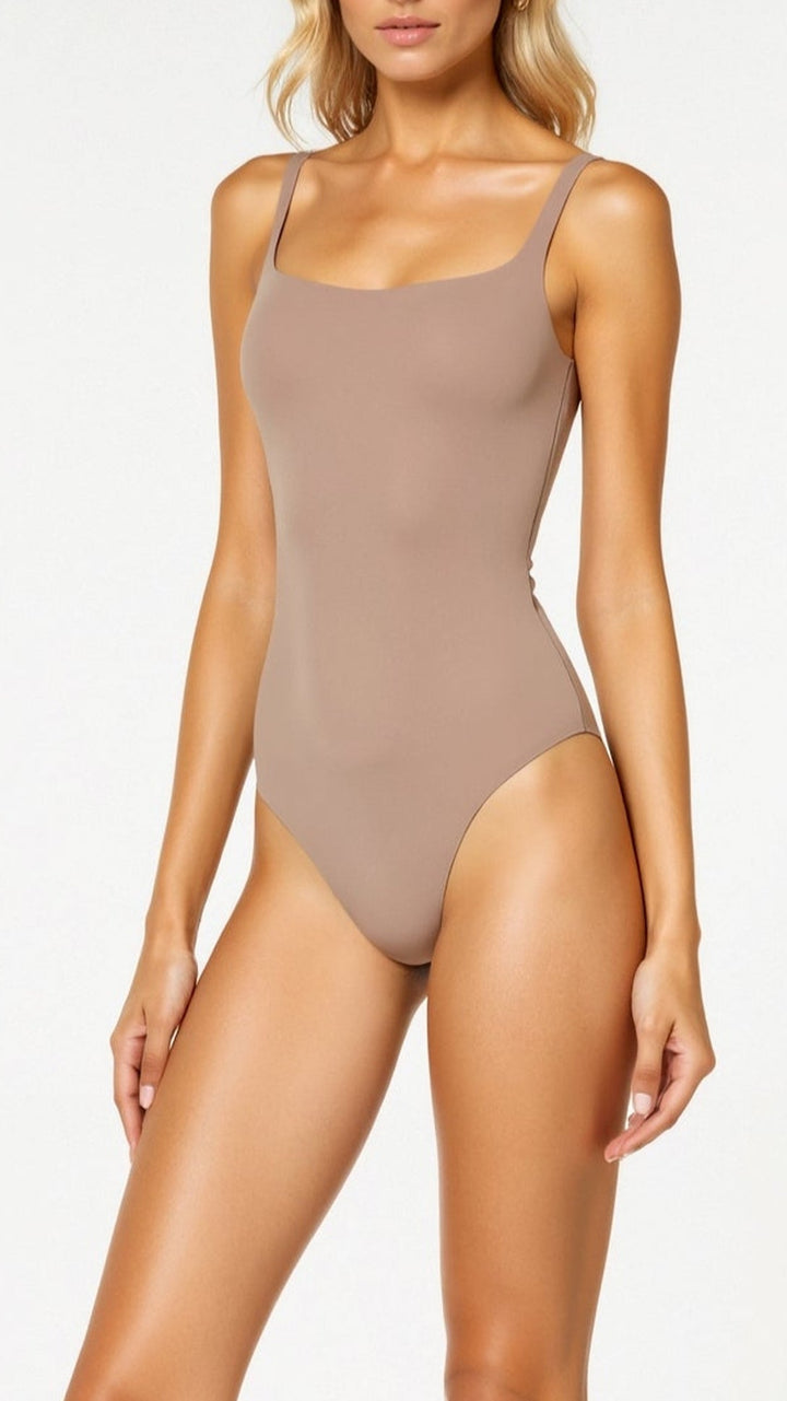Core Sculpt Plunge Thong Bodysuit
