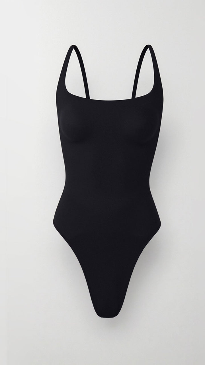 Core Sculpt Plunge Thong Bodysuit