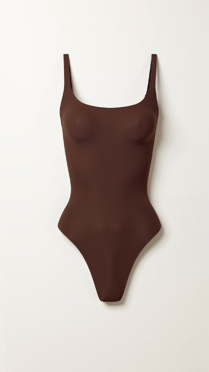 Core Sculpt Plunge Thong Bodysuit