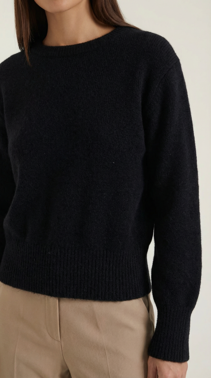 Crystal Cinched Knit Sweater