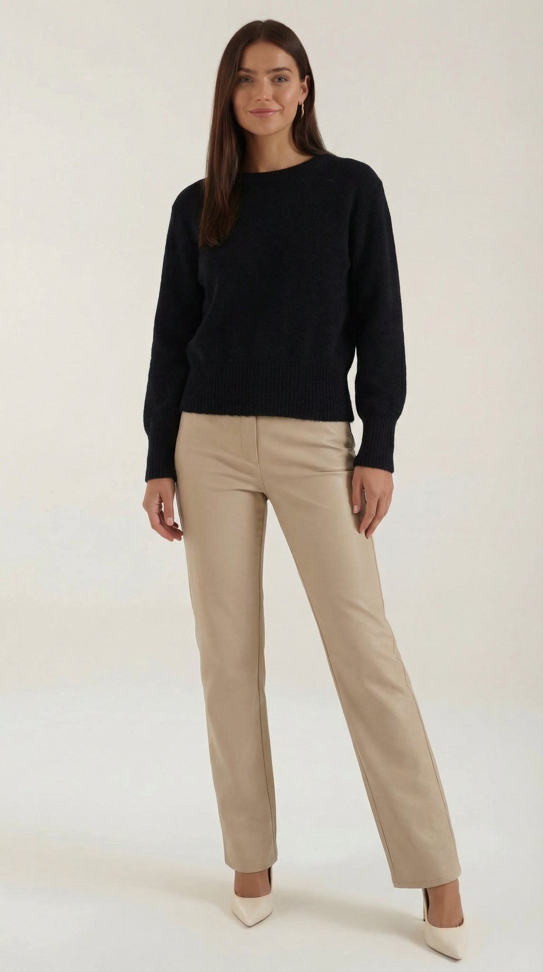 Crystal Cinched Knit Sweater