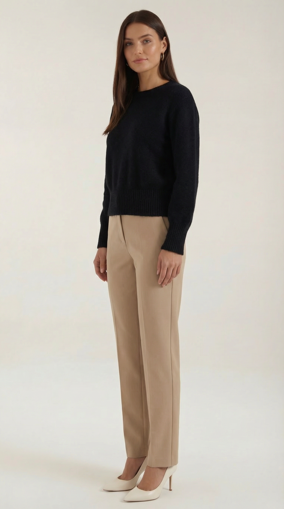 Crystal Cinched Knit Sweater