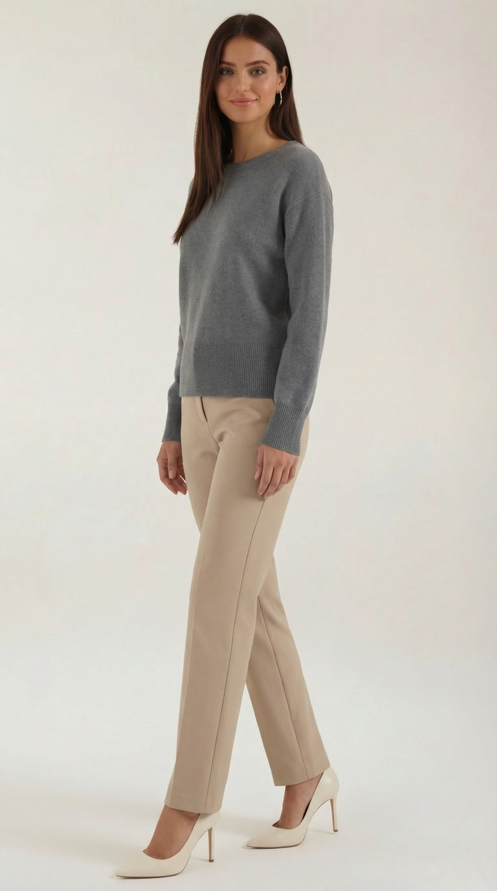 Crystal Cinched Knit Sweater