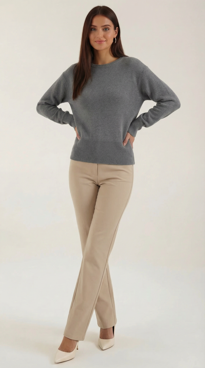 Crystal Cinched Knit Sweater