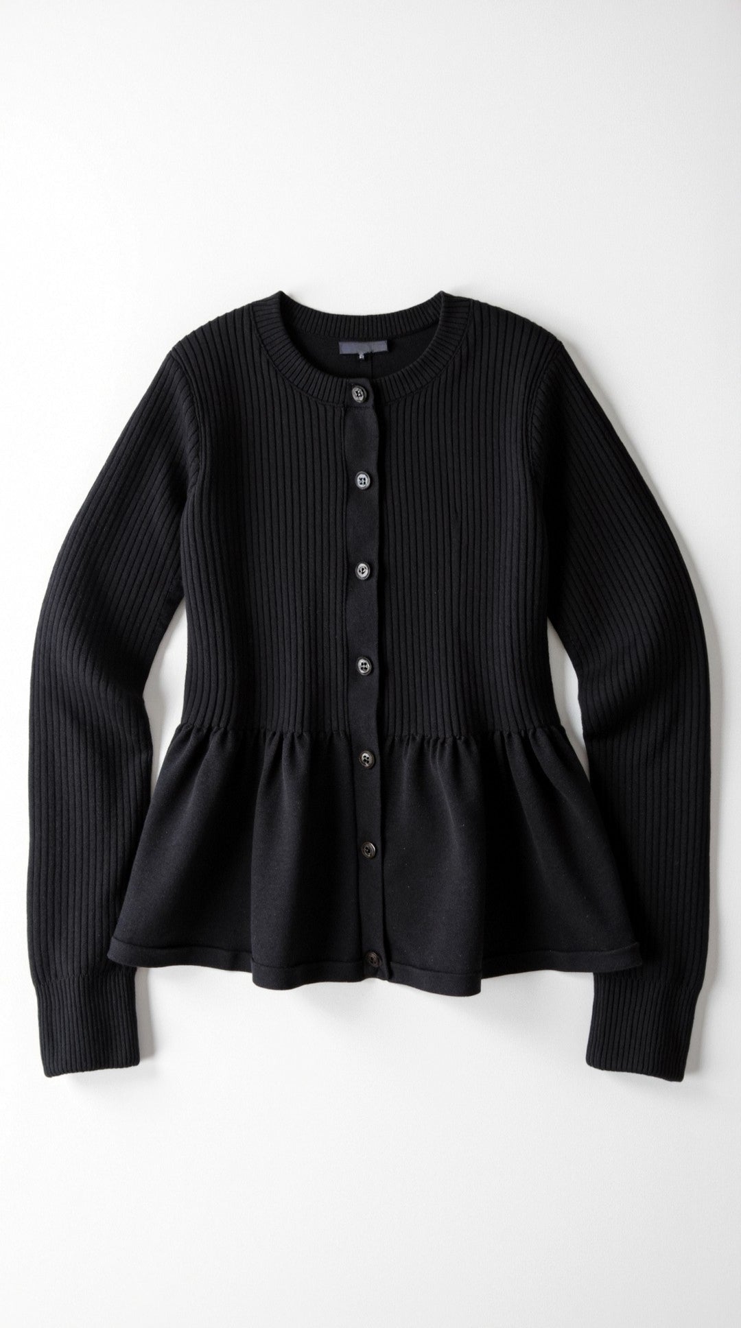 Diana Buttoned Peplum Cardigan