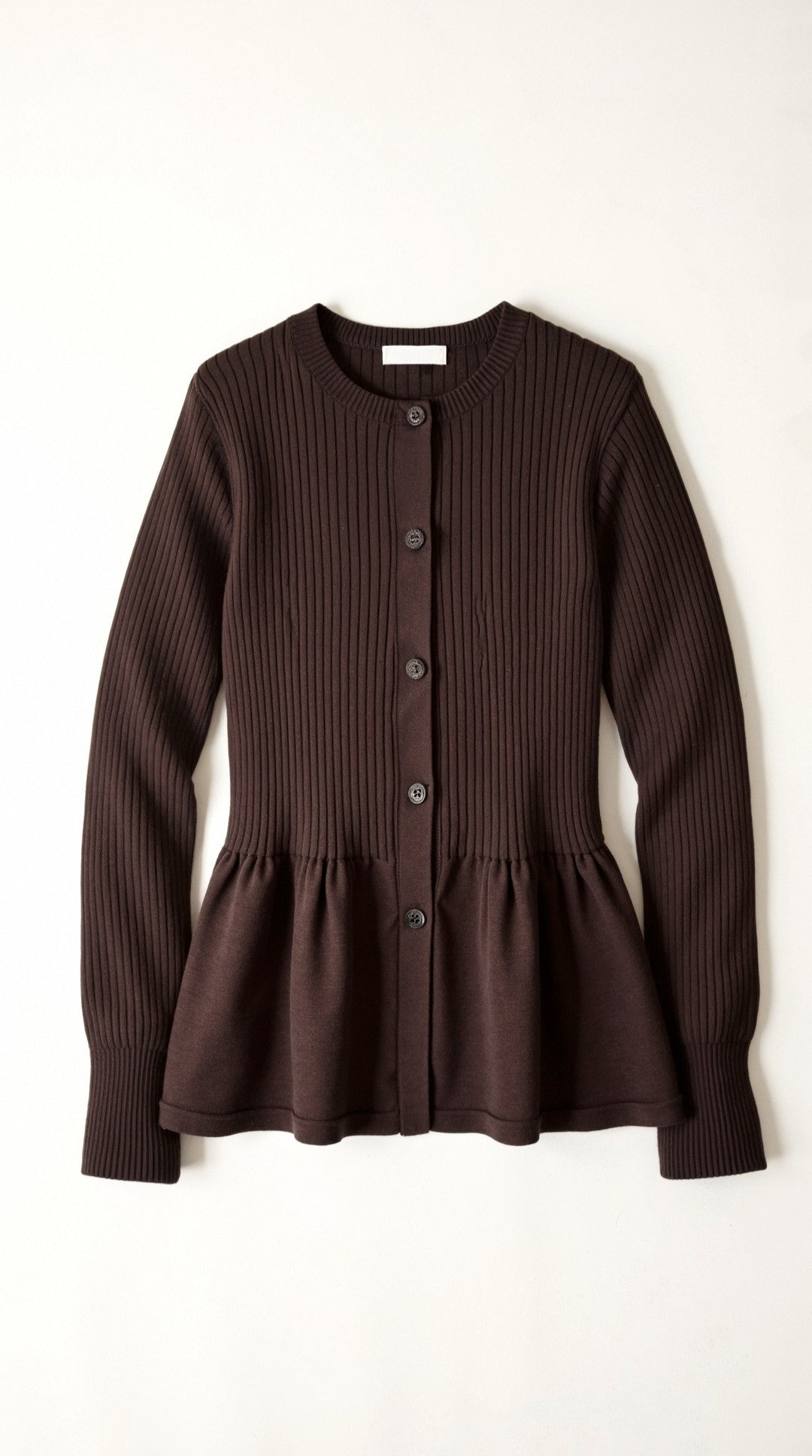 Diana Buttoned Peplum Cardigan
