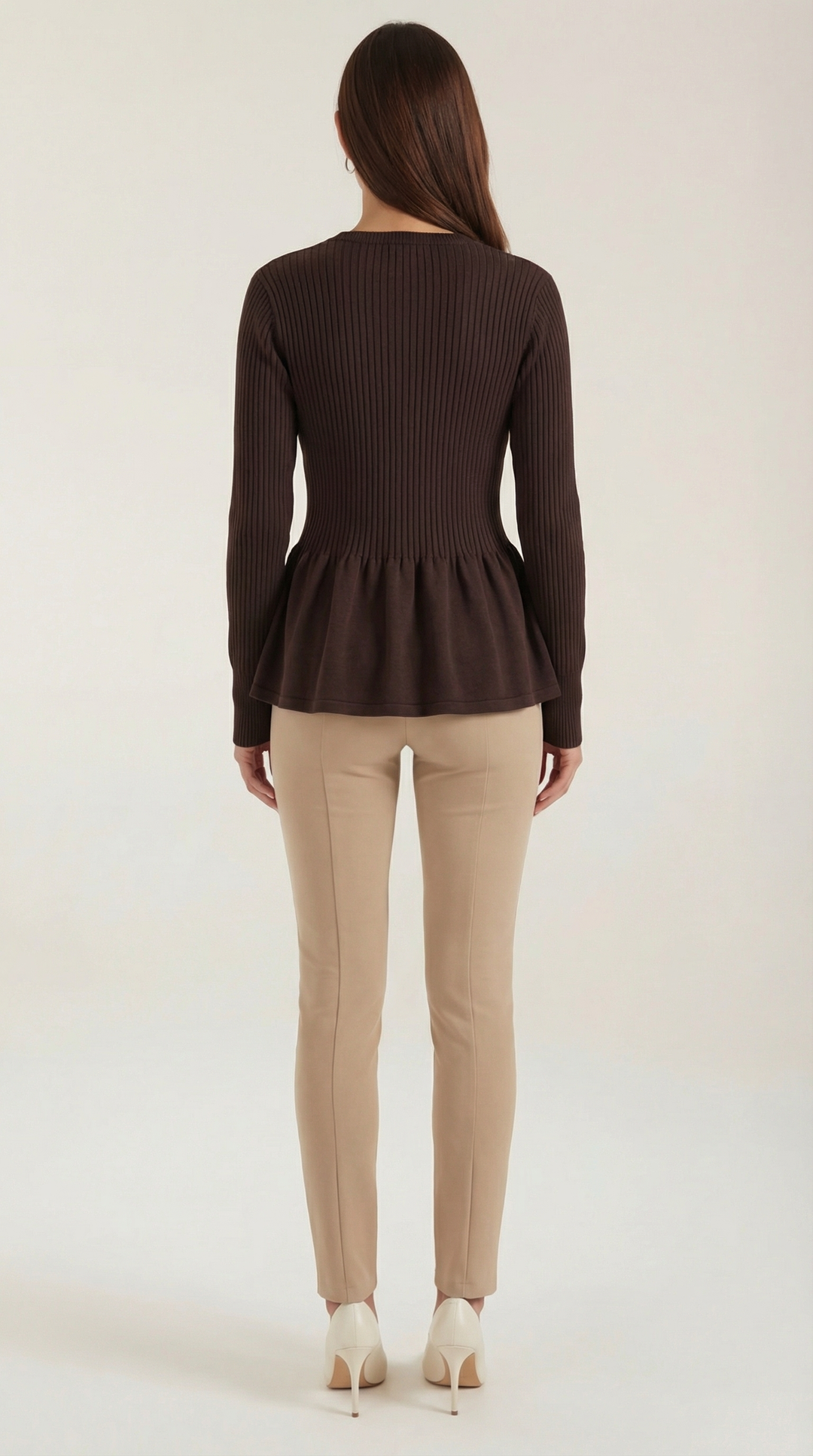 Diana Buttoned Peplum Cardigan