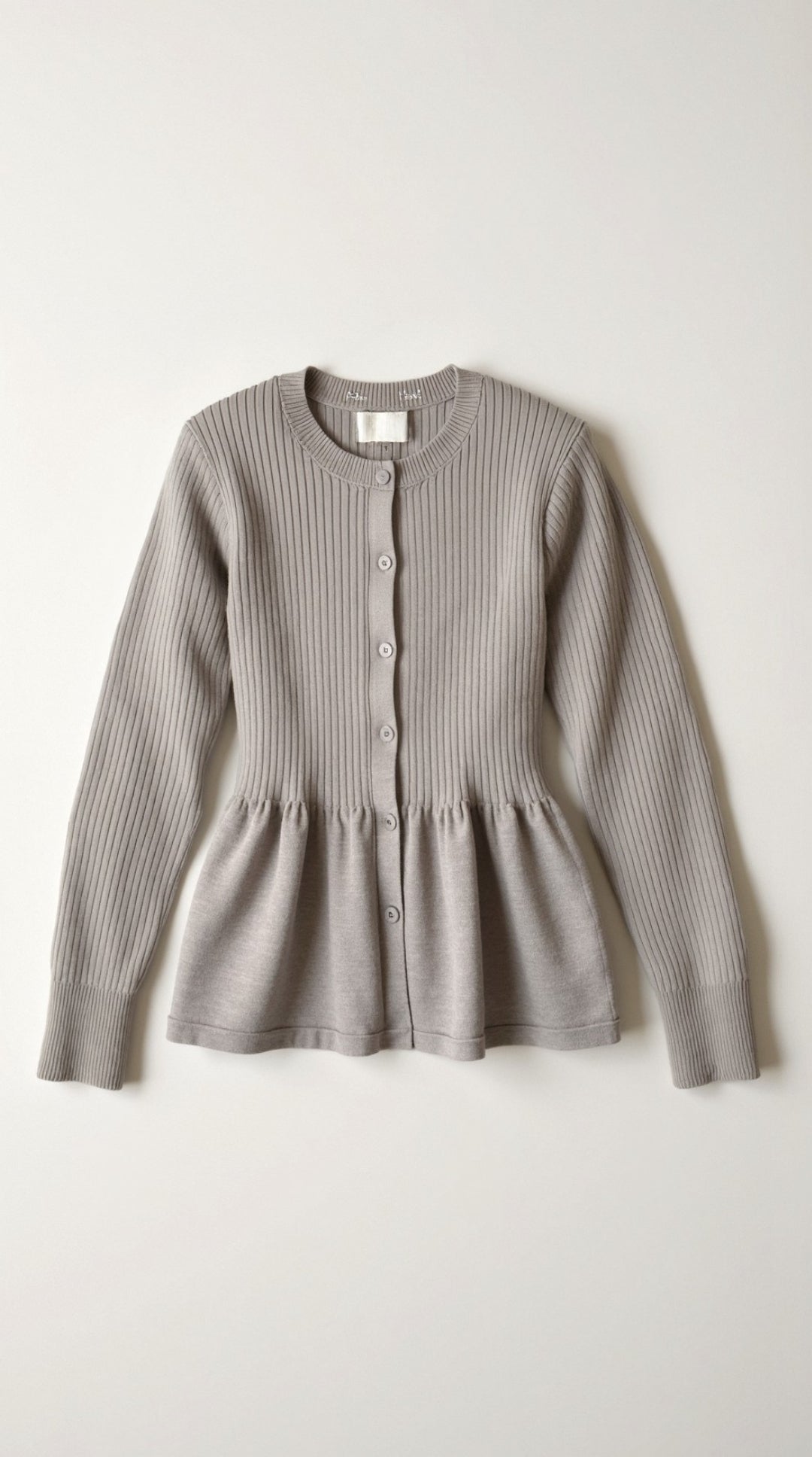 Diana Buttoned Peplum Cardigan