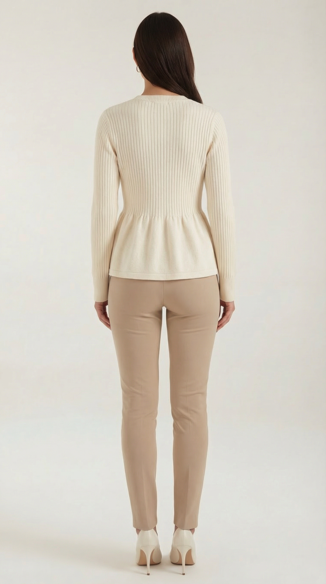 Diana Buttoned Peplum Cardigan