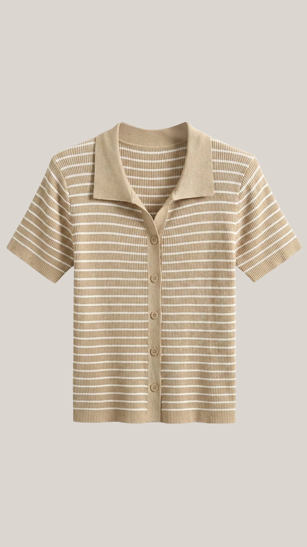 Edith Striped Polo Top