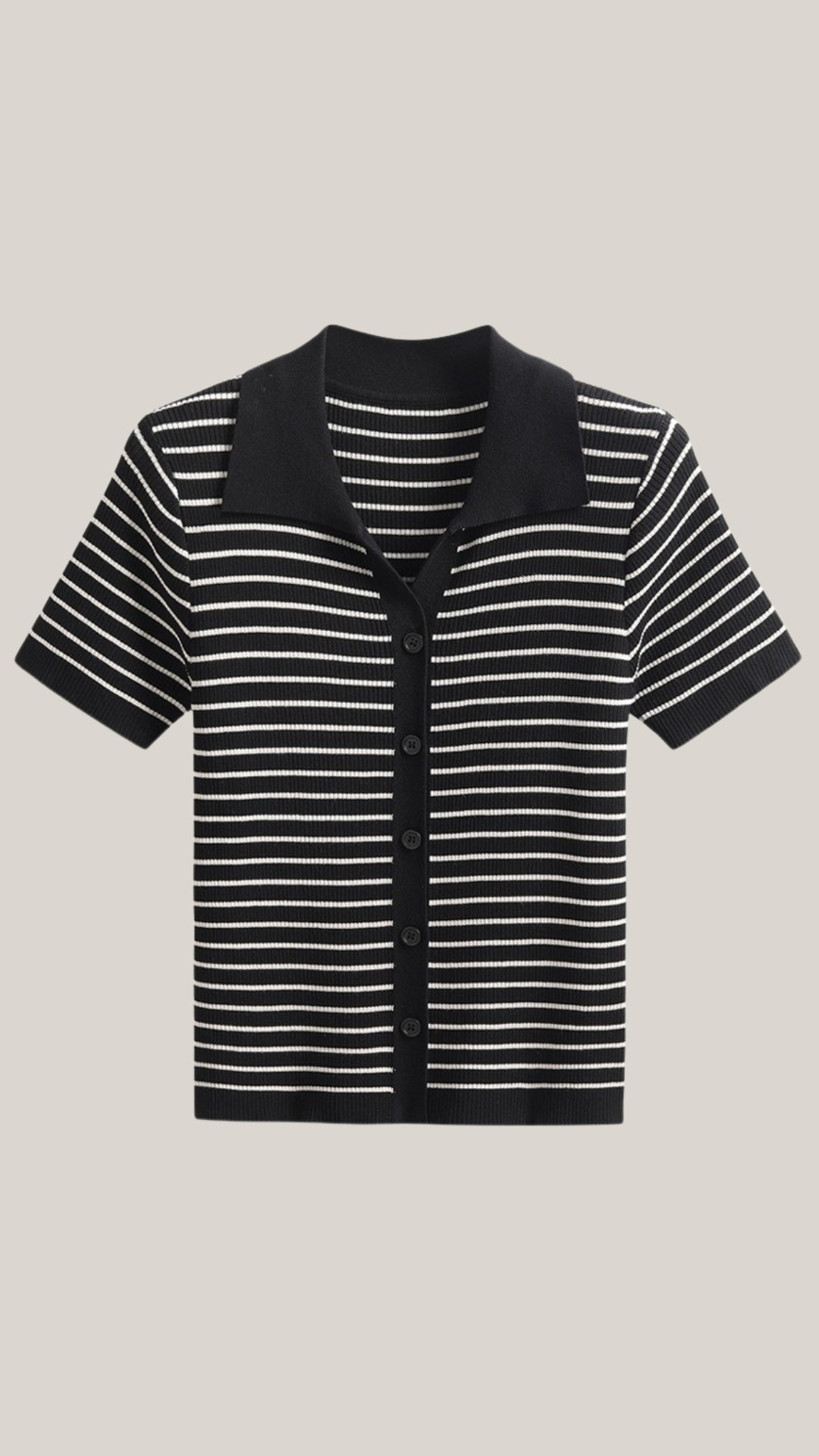 Edith Striped Polo Top