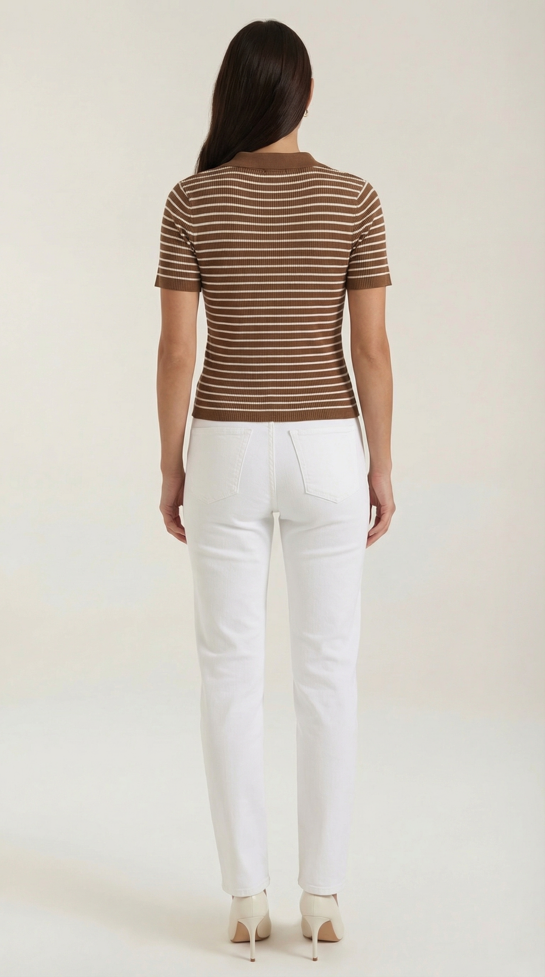 Edith Striped Polo Top
