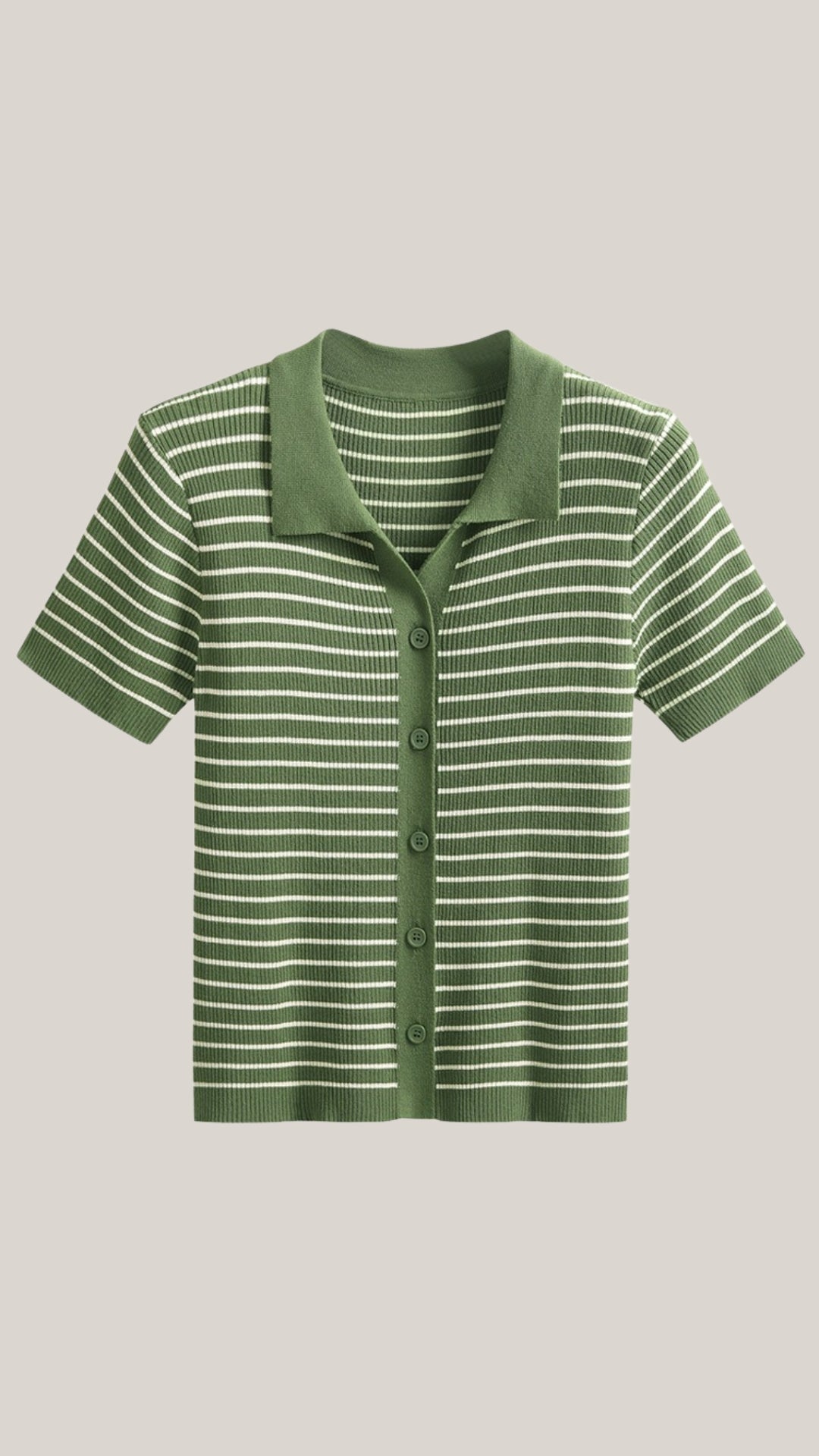 Edith Striped Polo Top