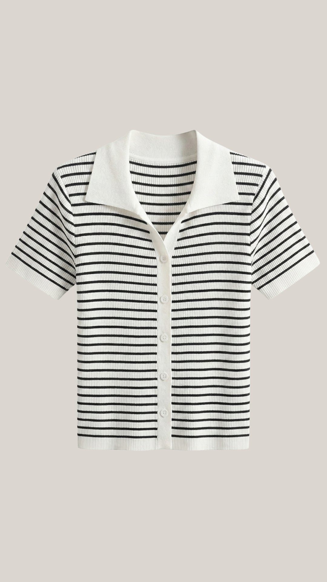 Edith Striped Polo Top