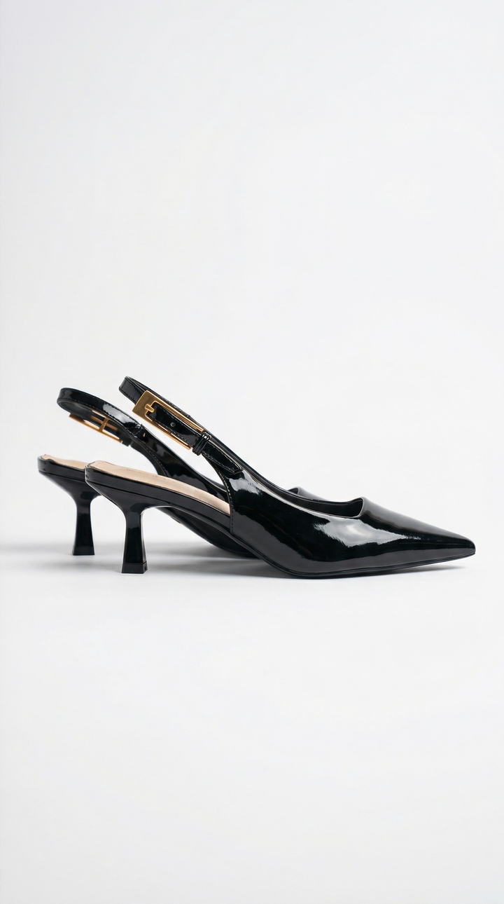 Elizabeth Low Sling Back Court Heels
