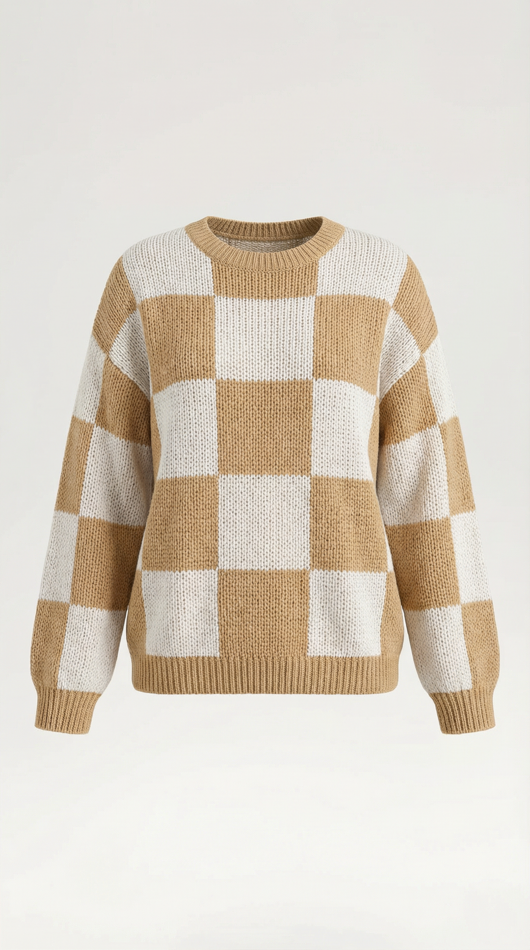 Emma Checkered Knit Sweater