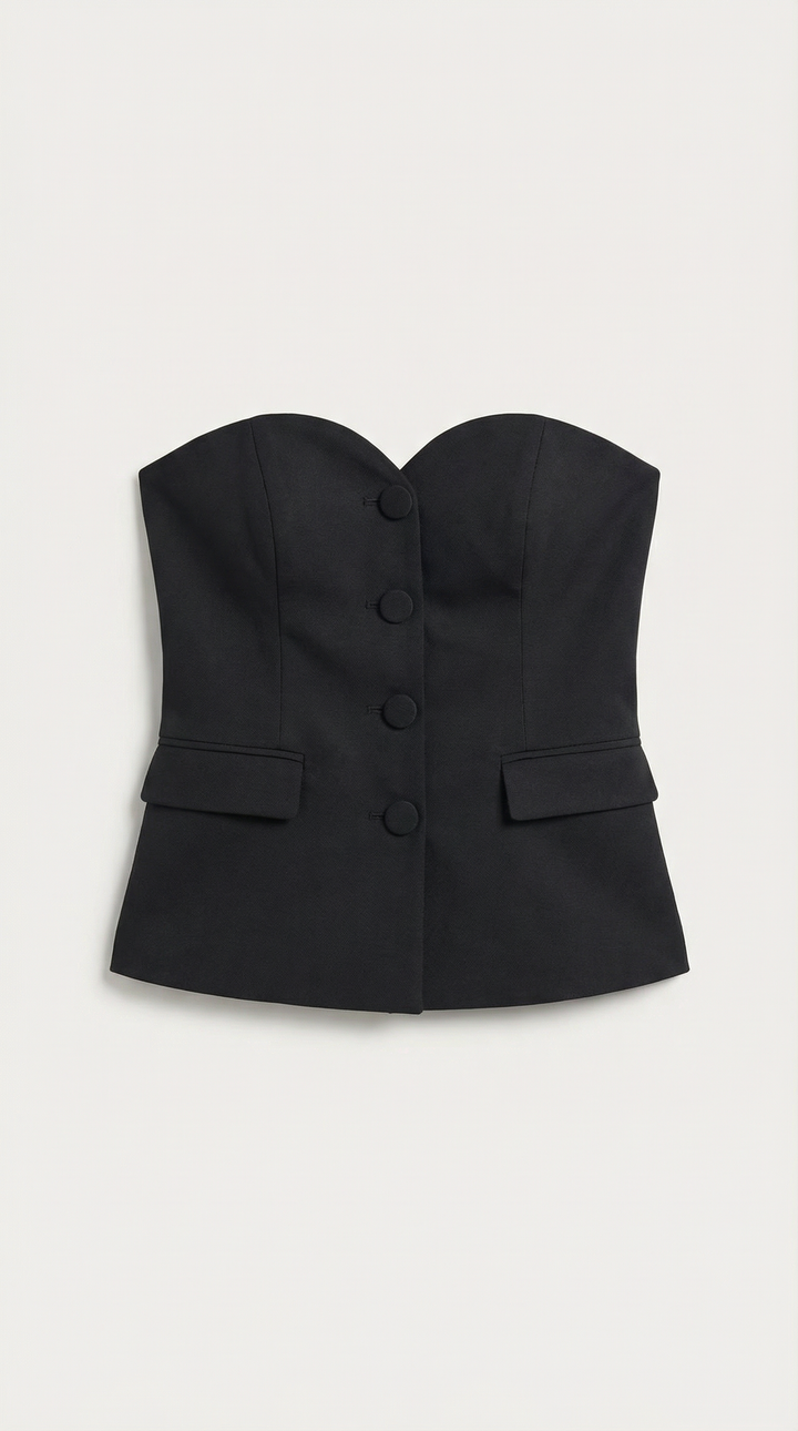 Fiona Strapless Blazer Top
