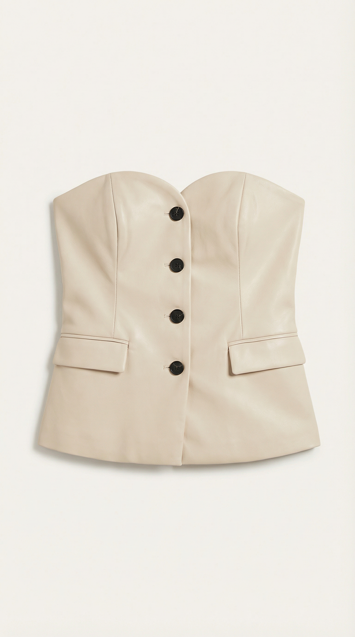 Fiona Strapless Blazer Top