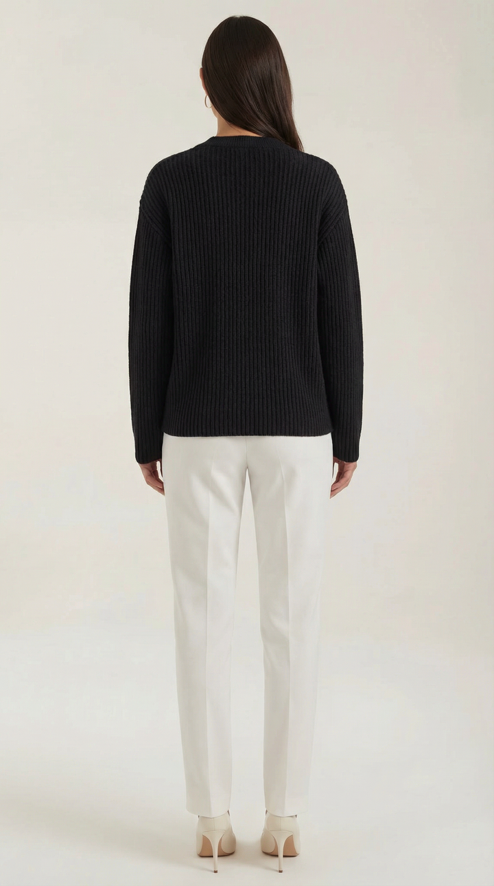 Frances Oversized Ribbed Knit Cardigan