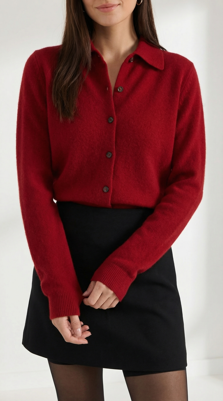 Gladys Collared Button-Down Cardigan