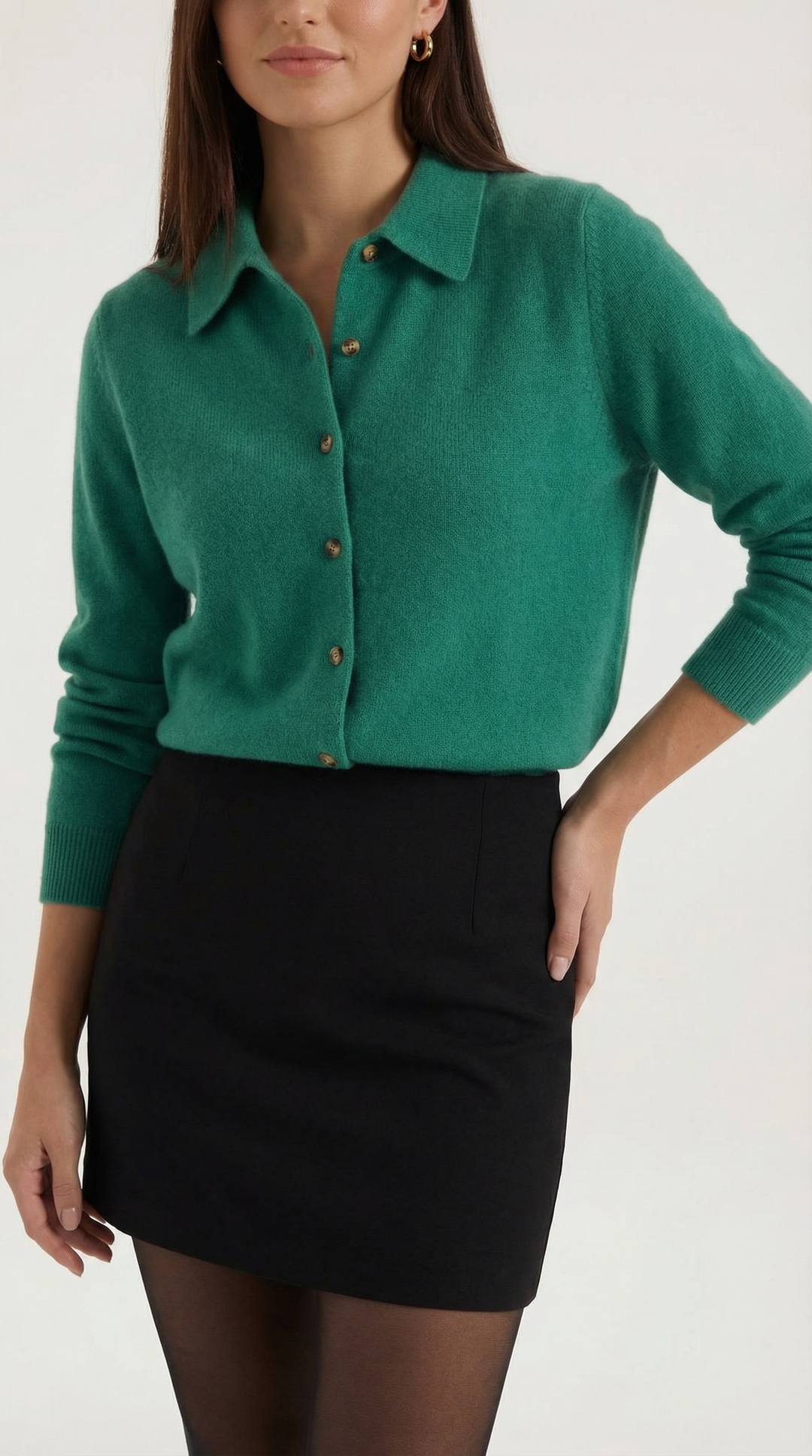 Gladys Collared Button-Down Cardigan