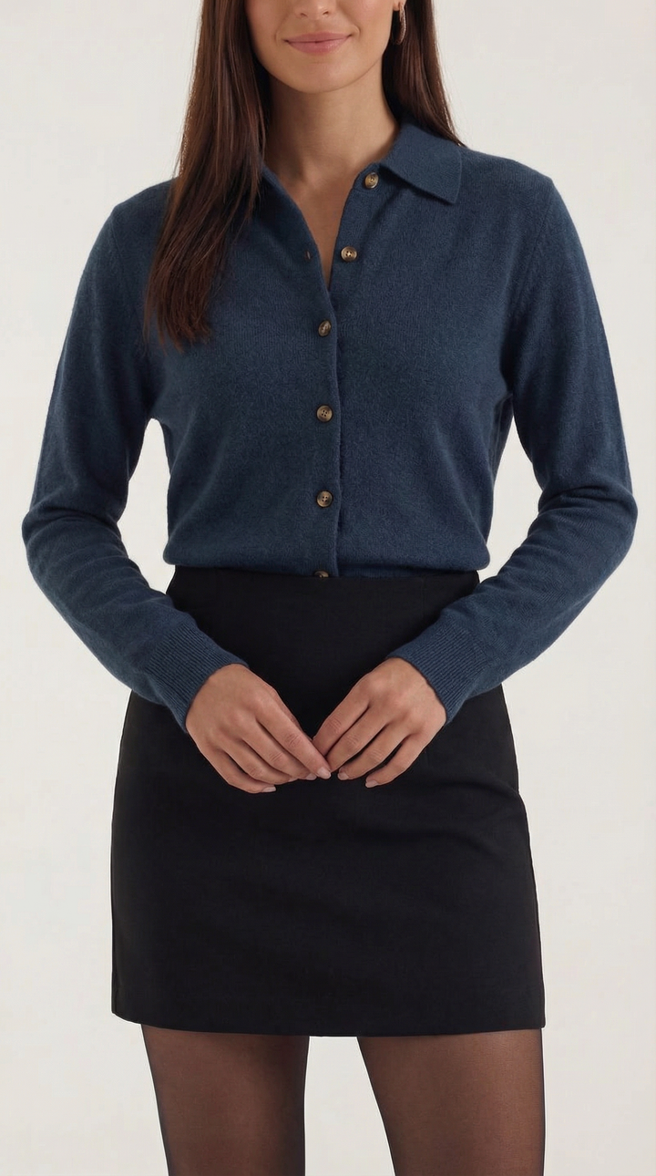 Gladys Collared Button-Down Cardigan