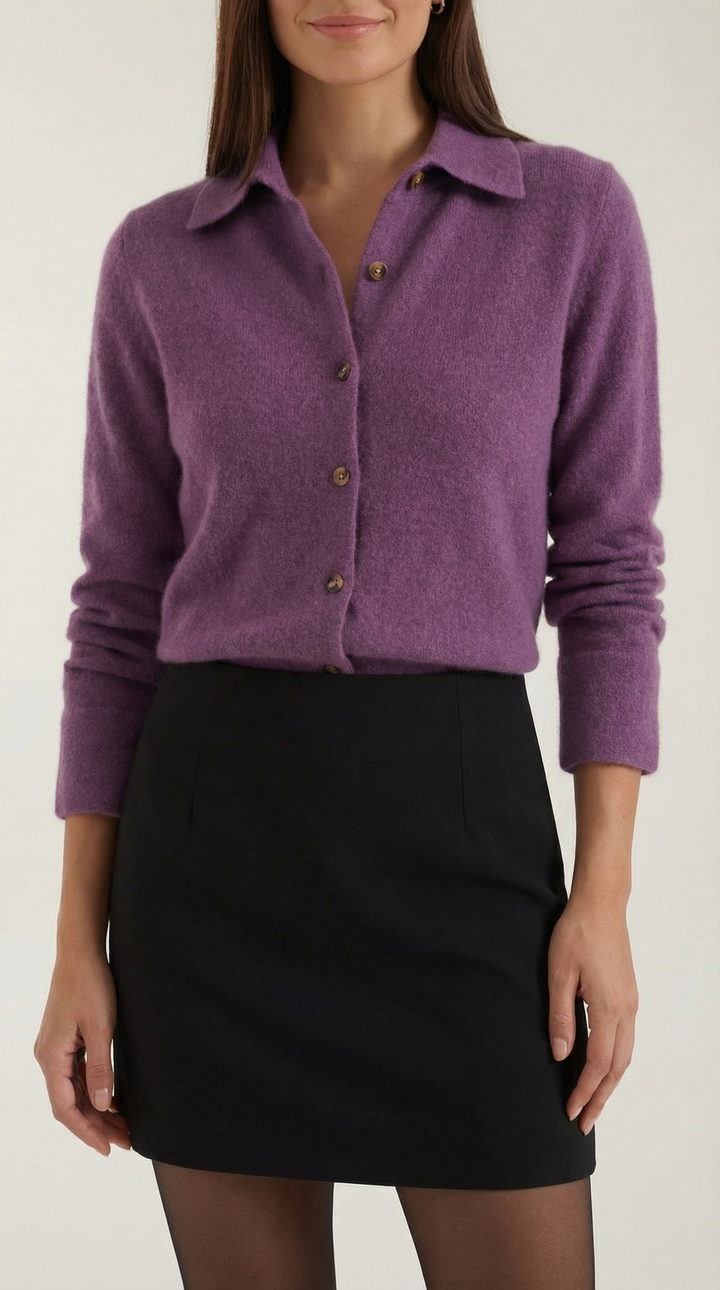 Gladys Collared Button-Down Cardigan