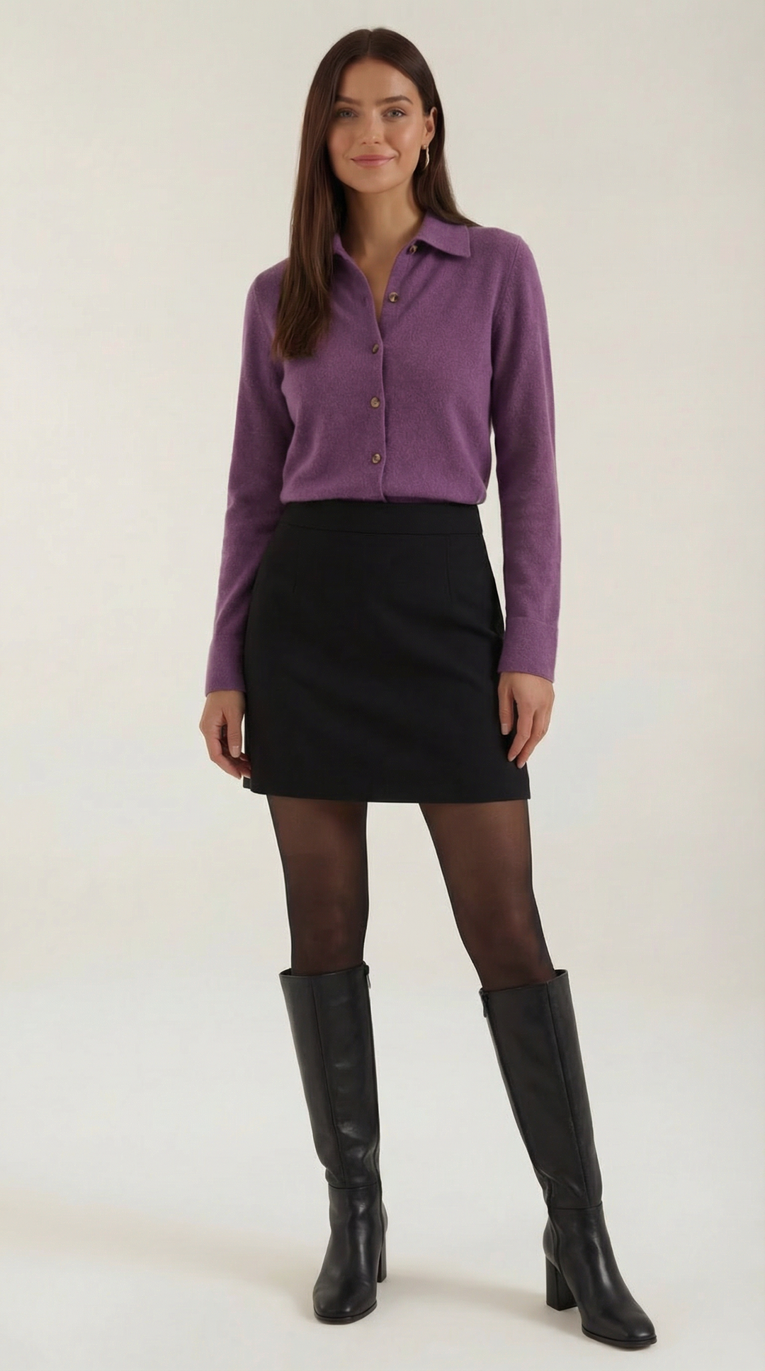 Gladys Collared Button-Down Cardigan