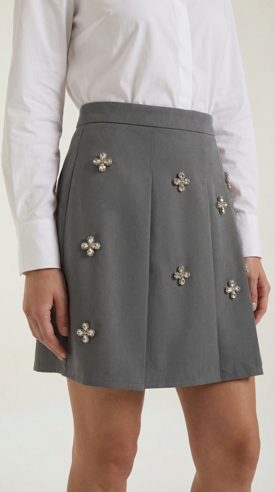 Gloria Daisy-Charm Knit Skirt