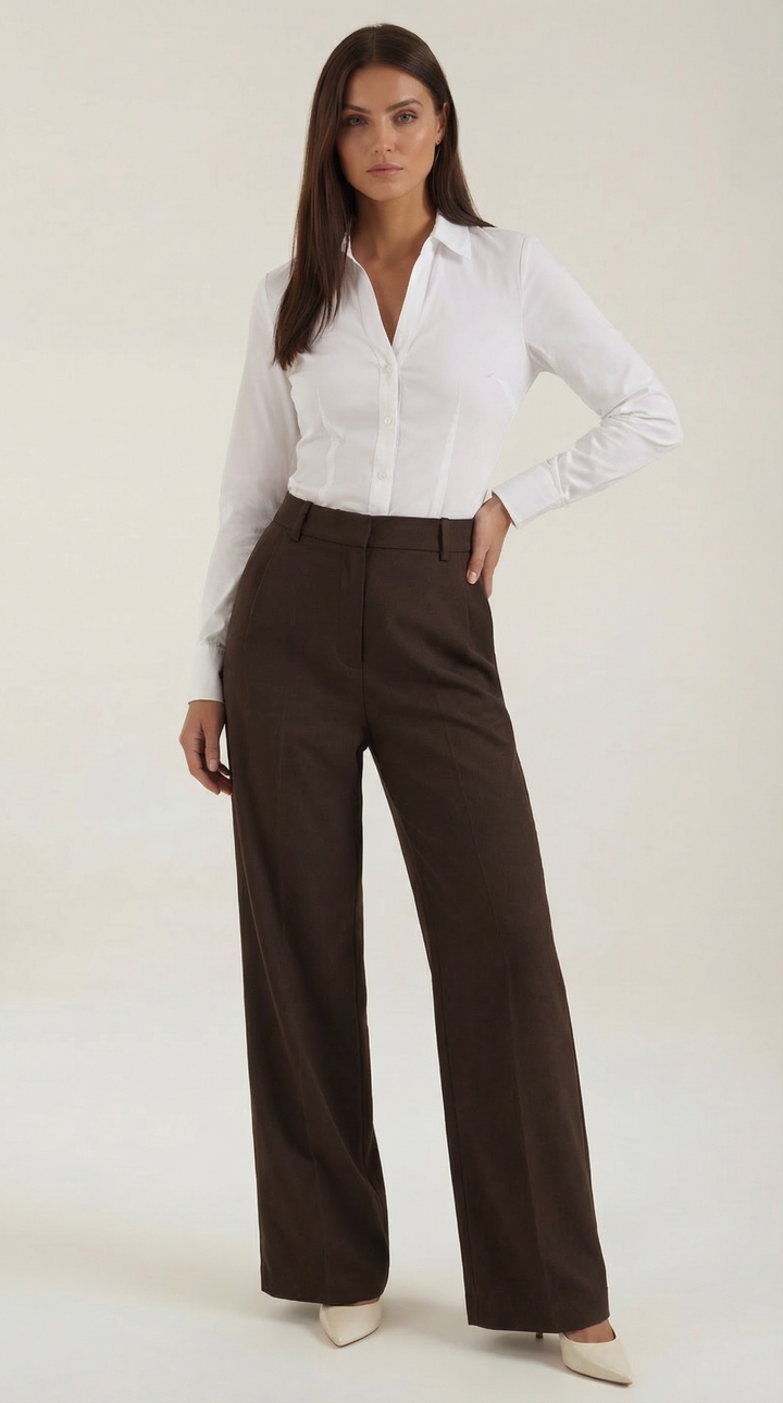 Hazel Wide-Leg Trousers