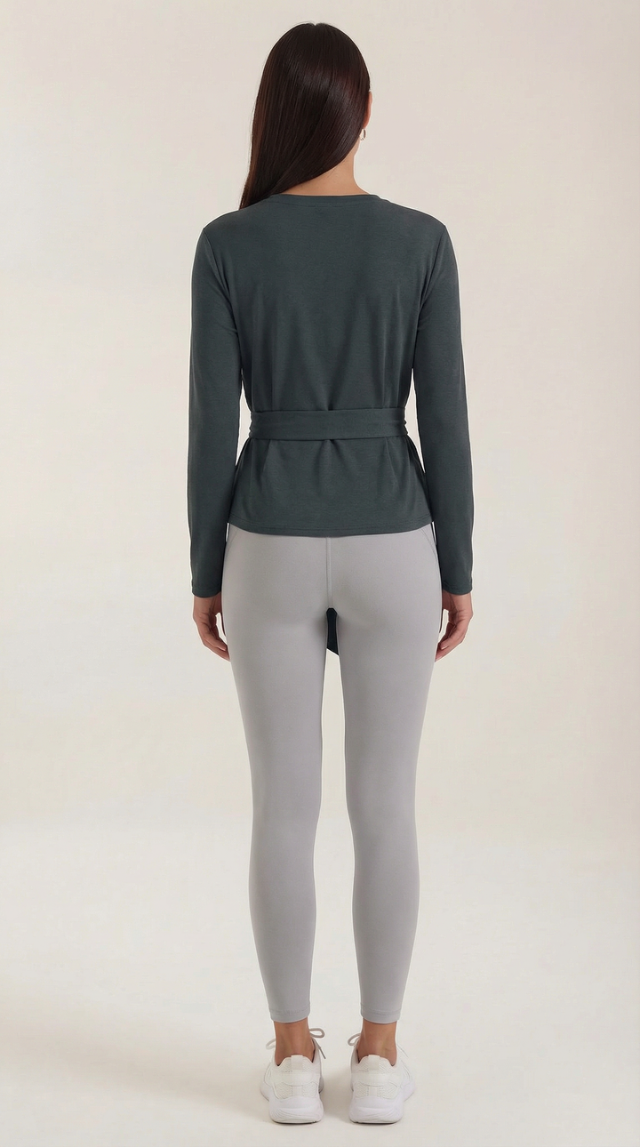 Holly Long Sleeve Tie-Waist Top