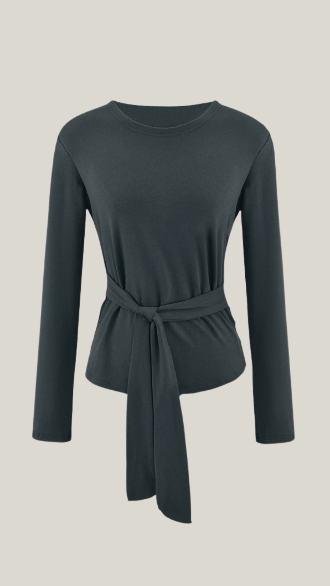 Holly Long Sleeve Tie-Waist Top