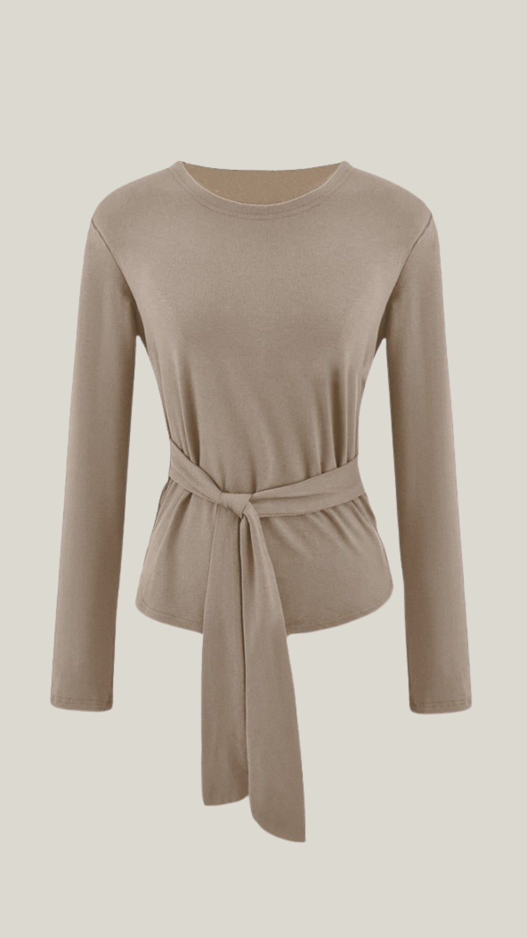 Holly Long Sleeve Tie-Waist Top